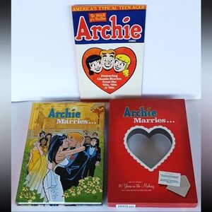 EUC Archie Marries… Hardcover By Uslan, Michael with DIE CUT SLIPCASE